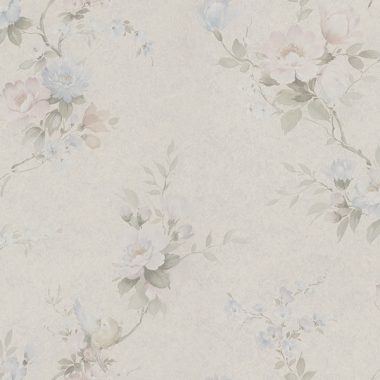Bézs Virág Vinyl Tapéta 