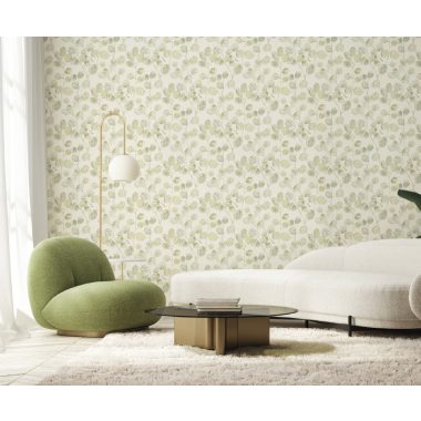 Kék Levél Vinyl Tapéta 