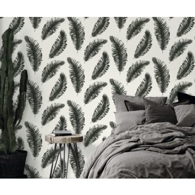 Fehér Toll Vinyl Tapéta 