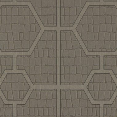 Barna Geometrikus Vinyl Philipp Plein Tapéta 