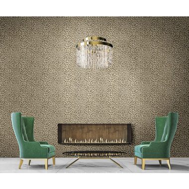 Fehér Állat Vinyl Philipp Plein Tapéta 